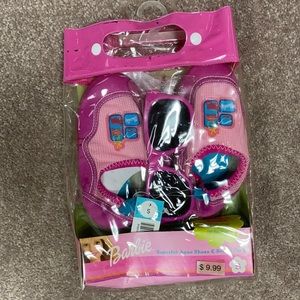 Barbie water shoes and beach pack